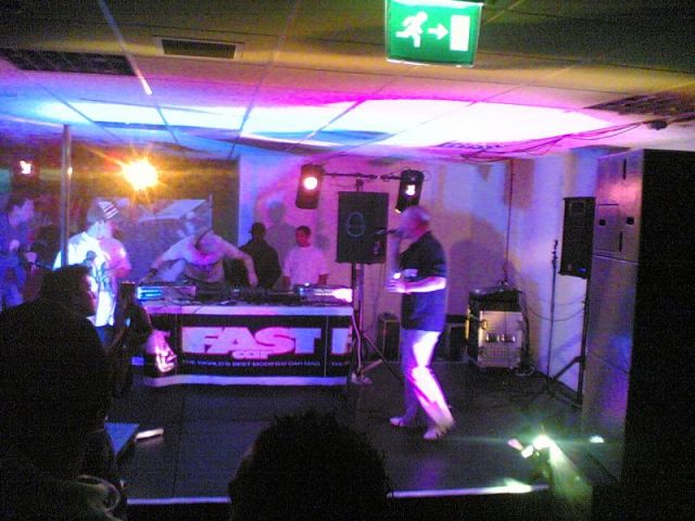 Fast Car on stage