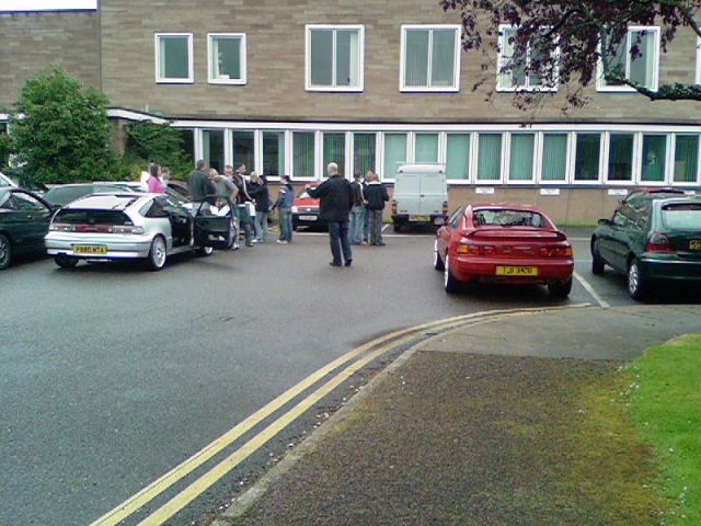 At car park waiting
